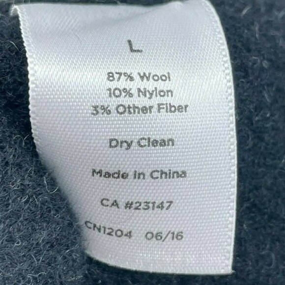 Talbots Wool Houndstooth Knit Jacket Womens Large Coat Sweater Career Dogtooth - Picture 8 of 9